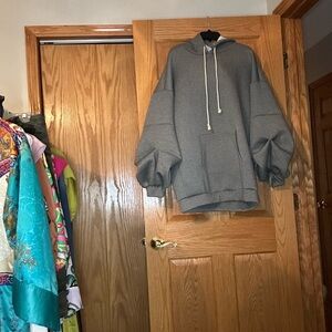 Fashion Nova Gray Hoodie Jacket